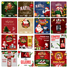 Pack Canva Natal Templates Editável 108 Artes + Bônus