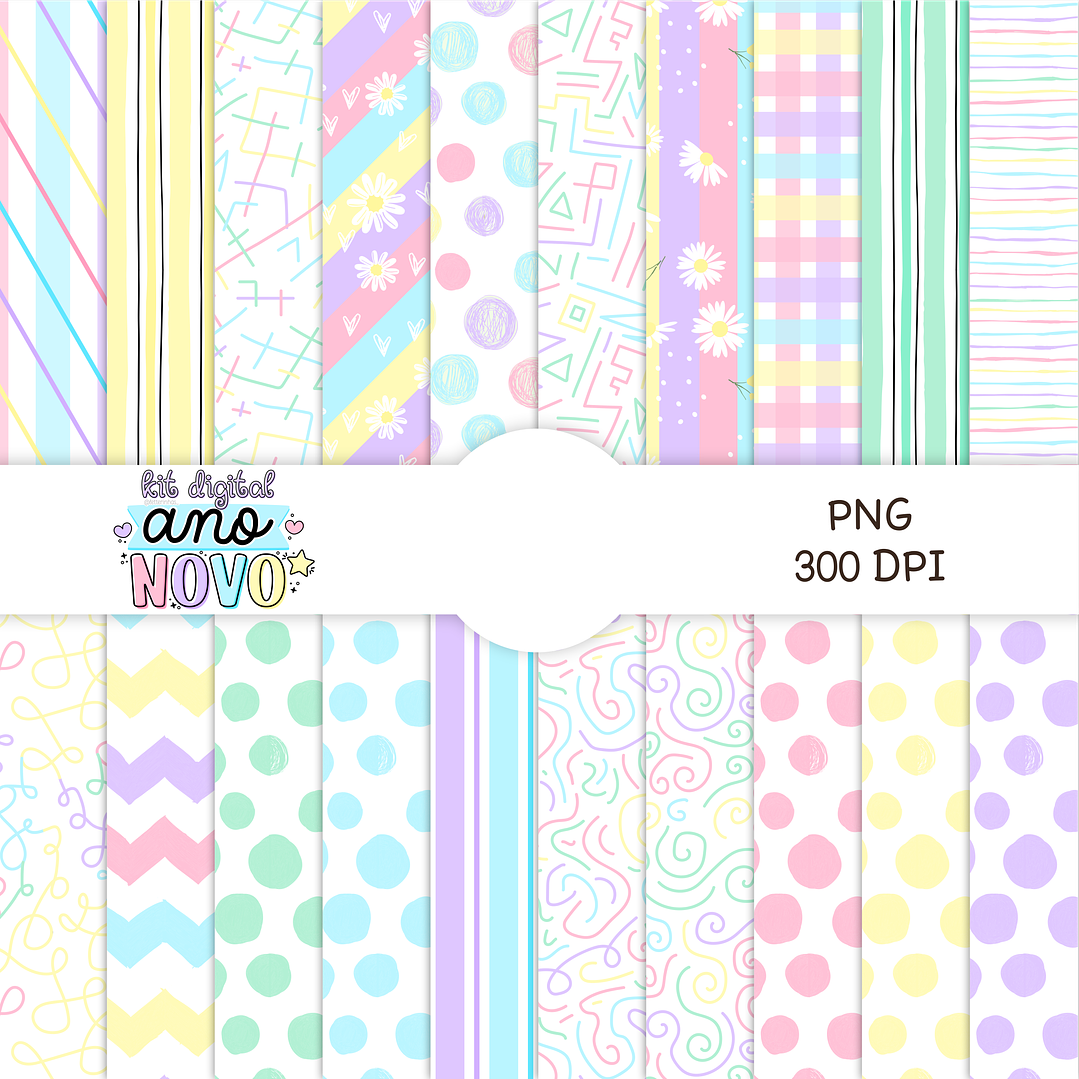 Kit Digital Ano Novo 2023 Lettering Frases Elementos Arquivos sem fundo Png 5