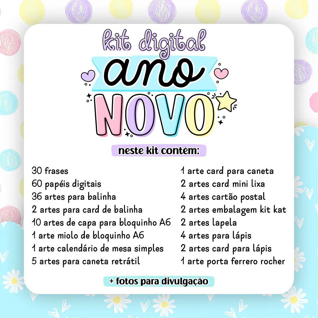 Kit Digital Ano Novo 2023 Lettering Frases Elementos Arquivos sem fundo Png 2