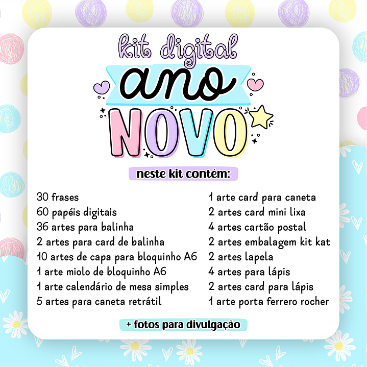 Kit Digital Ano Novo 2023 Lettering Frases Elementos Arquivos sem fundo Png 2