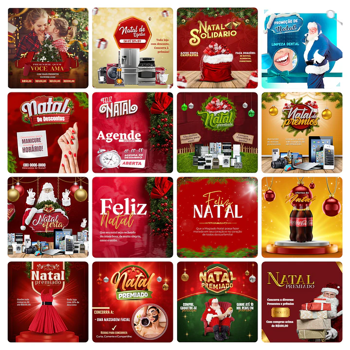 150 Arte Canva Natal Arquivo Editável 150 Arquivos - Oferta Promocional* 2
