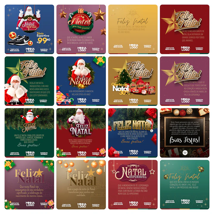 150 Arte Canva Natal Arquivo Editável 150 Arquivos - Oferta Promocional* 6