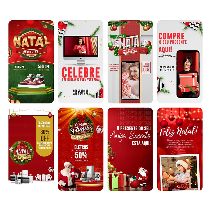 150 Arte Canva Natal Arquivo Editável 150 Arquivos - Oferta Promocional* 8
