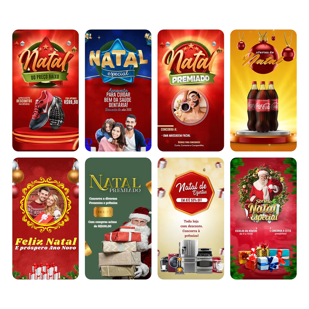 150 Arte Canva Natal Arquivo Editável 150 Arquivos - Oferta Promocional* 9