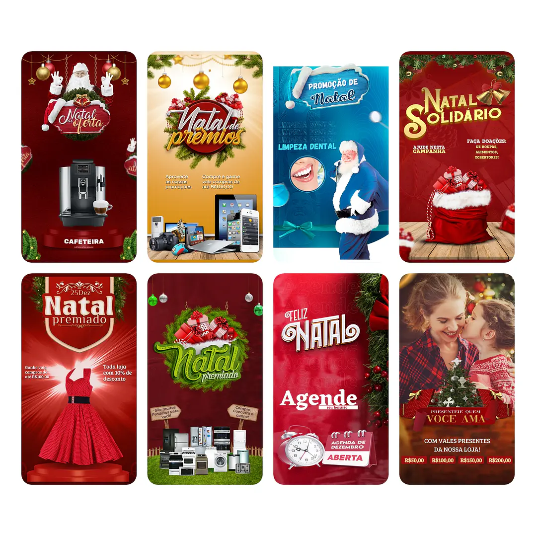 150 Arte Canva Natal Arquivo Editável 150 Arquivos - Oferta Promocional* 10
