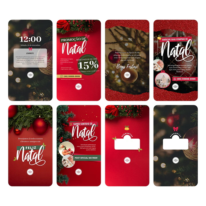 150 Arte Canva Natal Arquivo Editável 150 Arquivos - Oferta Promocional* 11