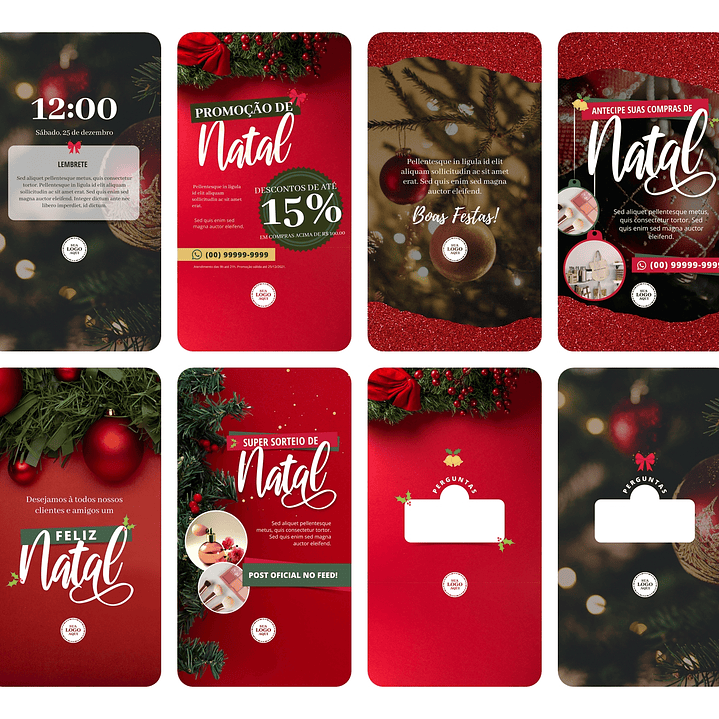 150 Arte Canva Natal Arquivo Editável 150 Arquivos - Oferta Promocional* 11