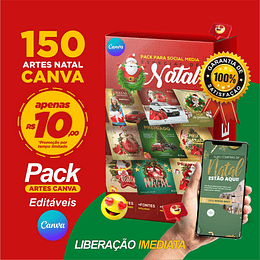 150 Arte Canva Natal Arquivo Editável 150 Arquivos - Oferta Promocional*