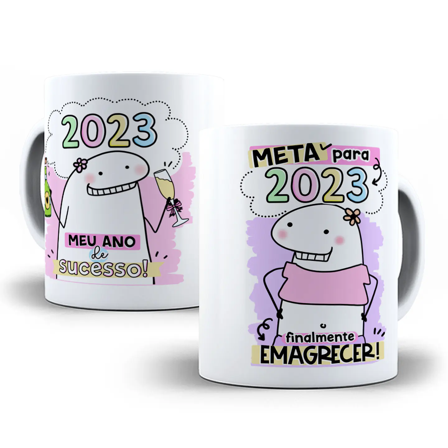 28 Artes Caneca Flork Ano Novo Sublimação Arquivos Png 11