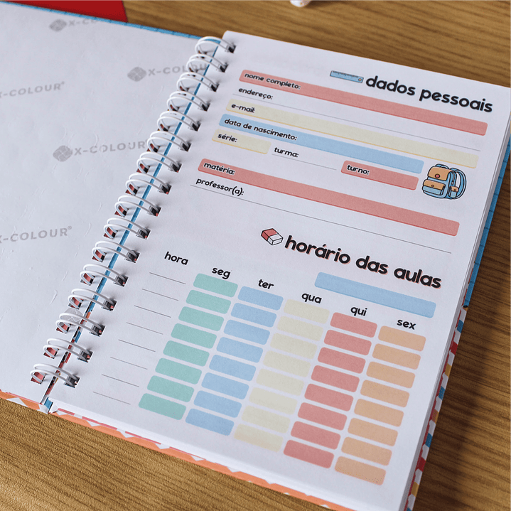 Kit Digital Volta as Aulas Encadernação Etiquetas 2023  24