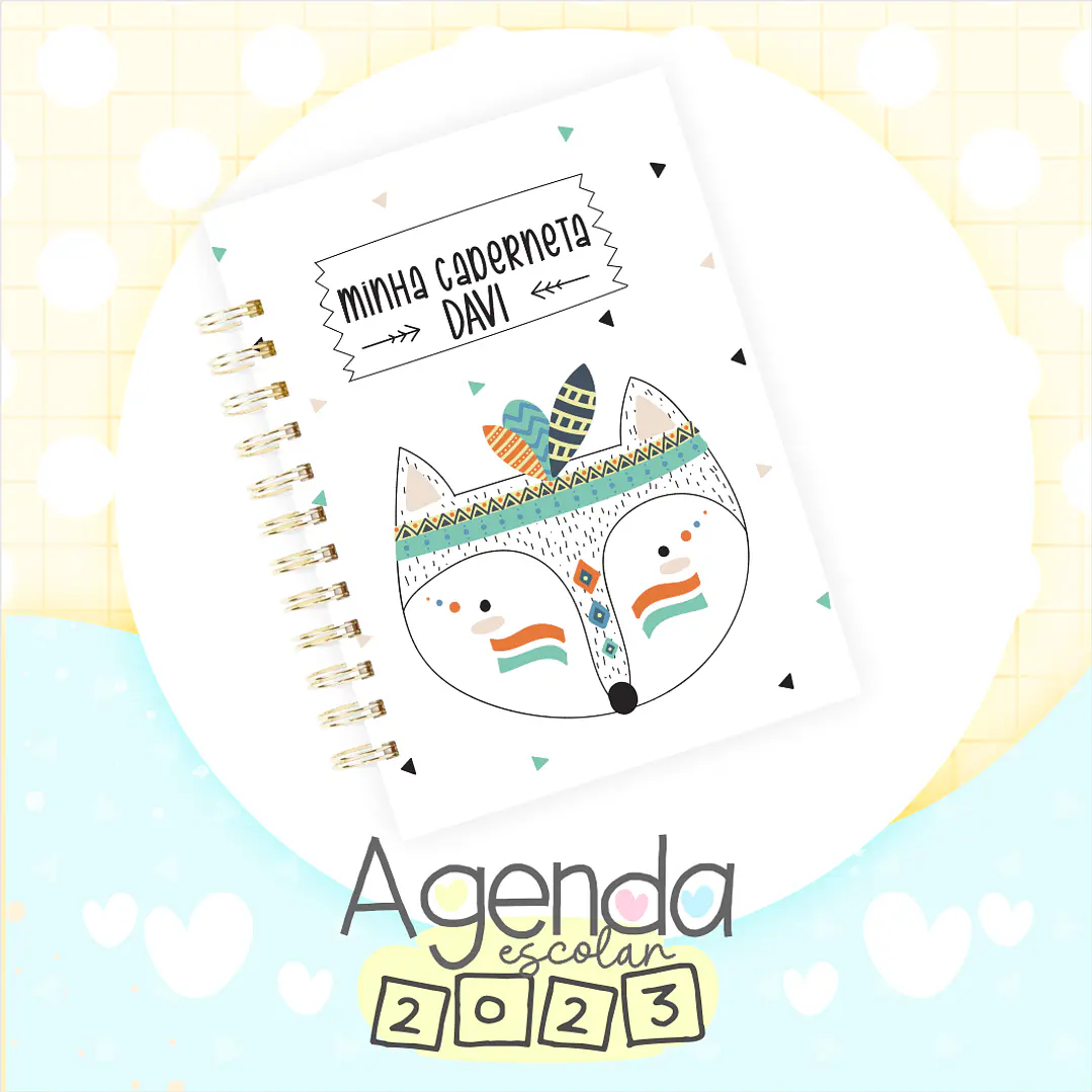 Artes para Capas Agendas Escolares em Jpg 22