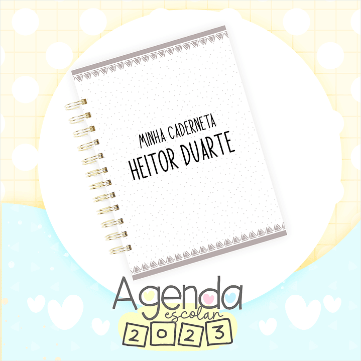 Artes para Capas Agendas Escolares em Jpg 23