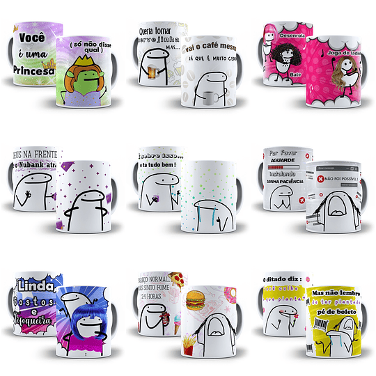 10 Artes Caneca Flork Frases Engraçadas em Photoshop