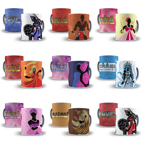 14 Artes Caneca Orixás em Jpg