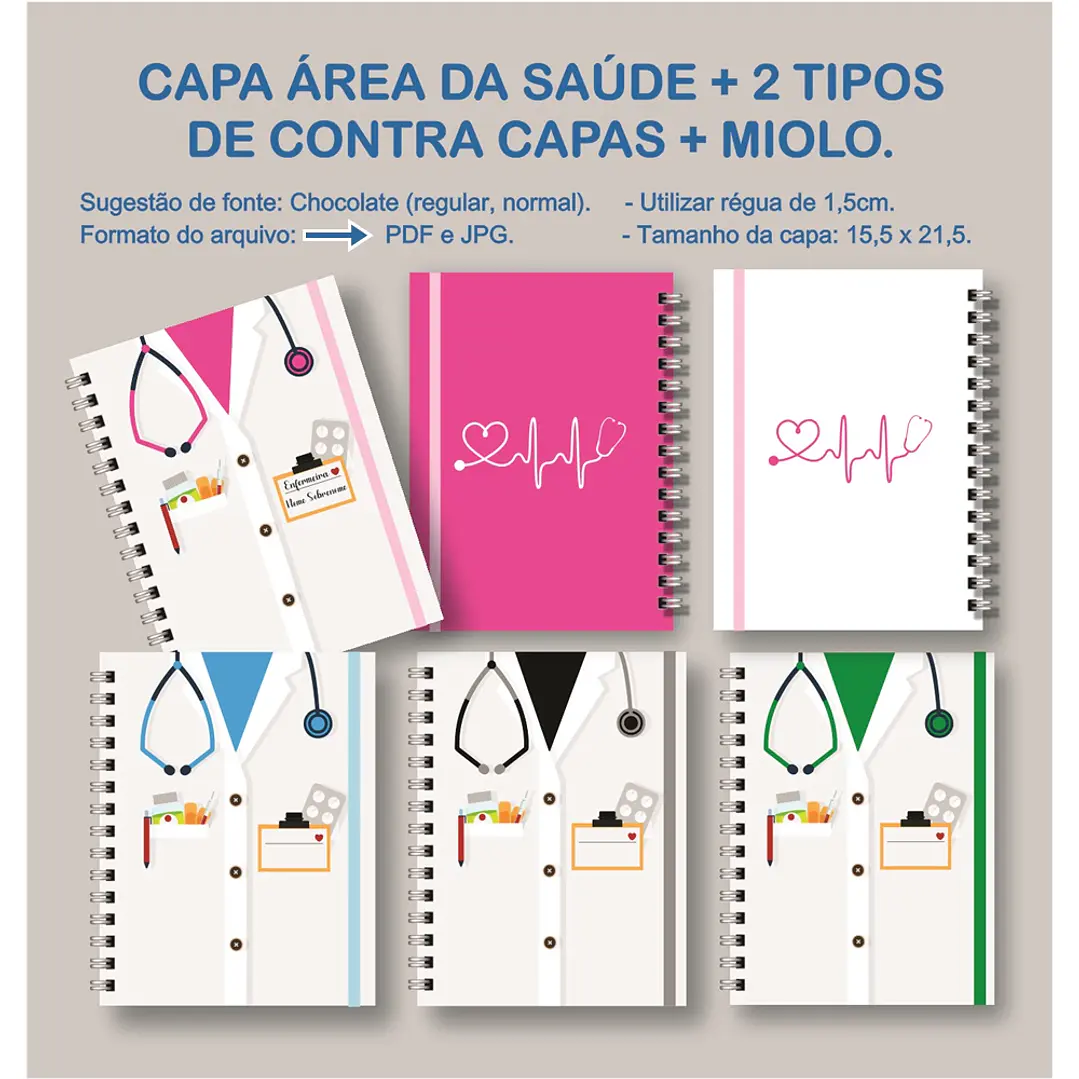 Capas para agendas Área da Saúde em Jpg 1