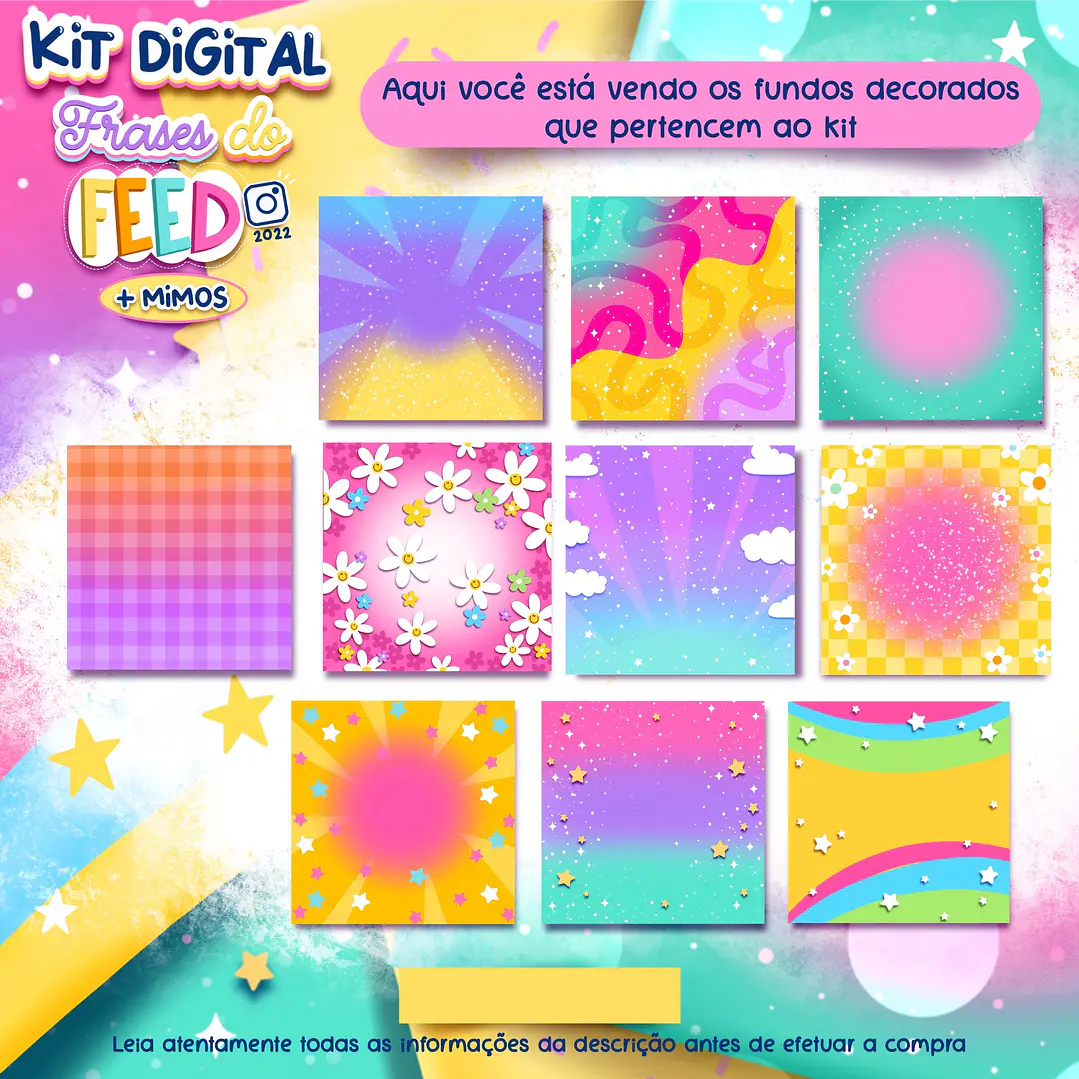 Kit Digital Frases do Feed em Png 5