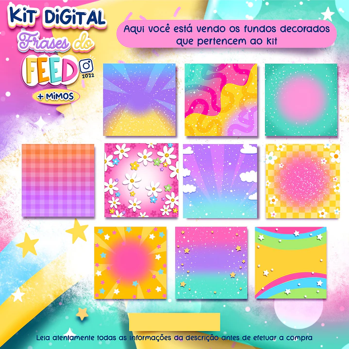 Kit Digital Frases do Feed em Png 5