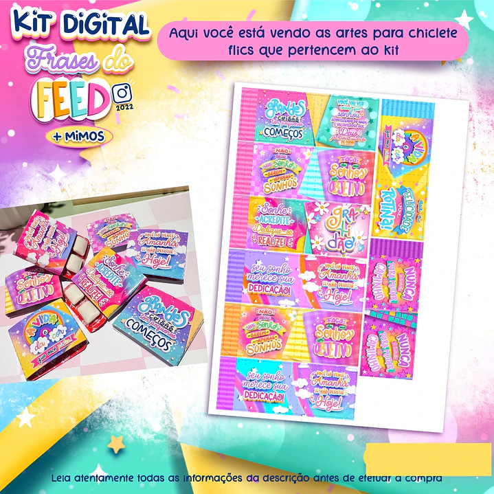 Kit Digital Frases do Feed em Png 11