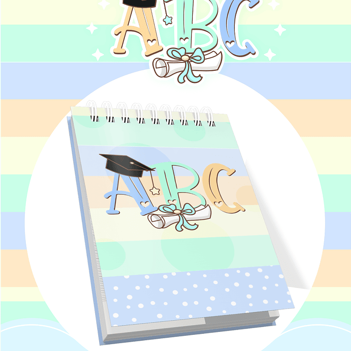 Kit Digital Formatura ABC Menino e Menina  em Png 2