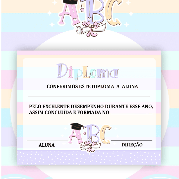 Kit Digital Formatura ABC Menino e Menina  em Png 7