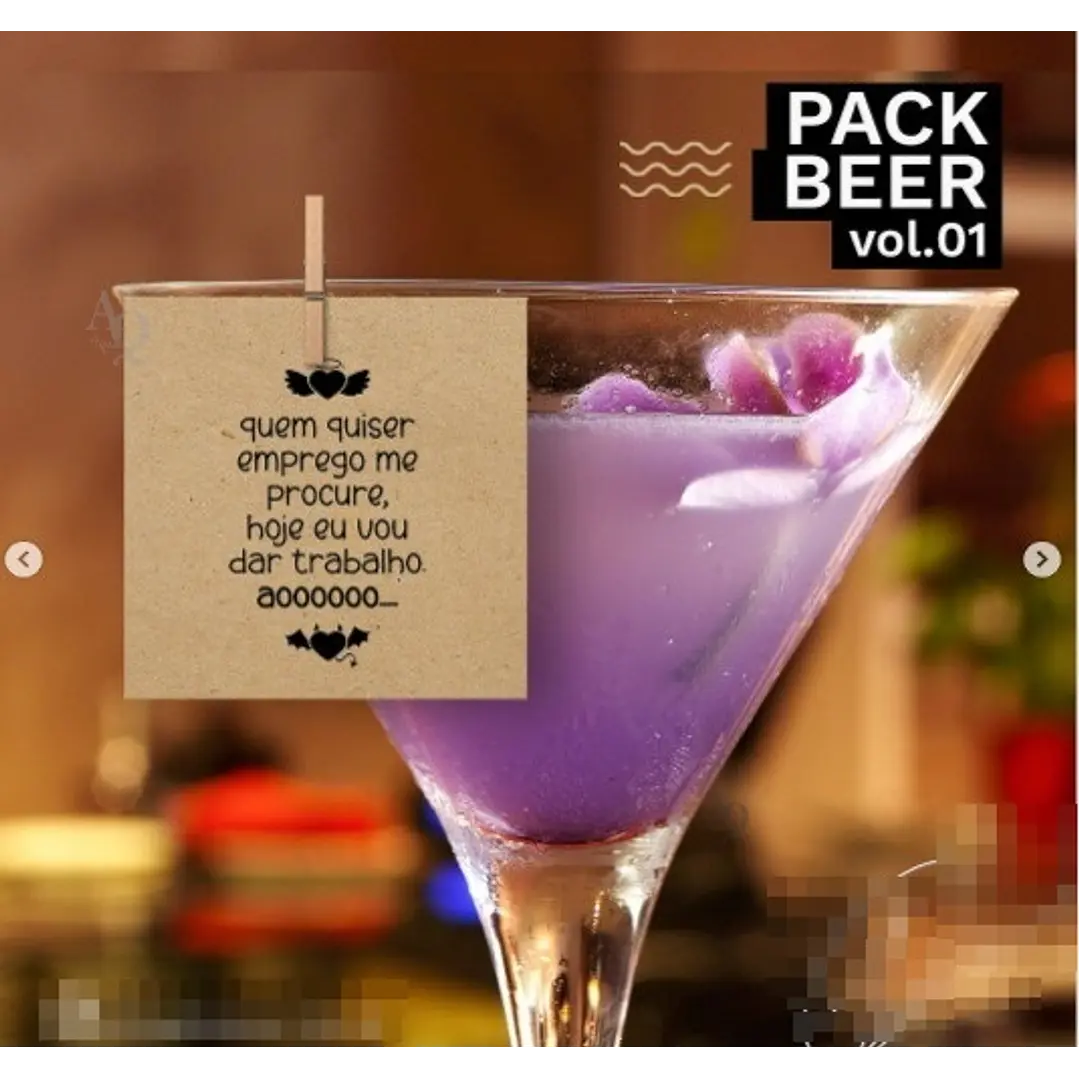 Pacote Artes para Drink Beer em Png 1