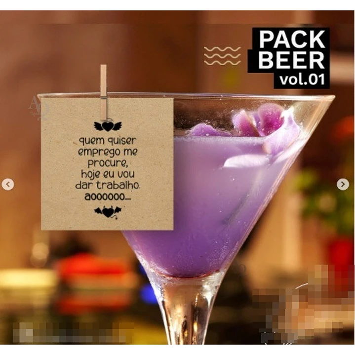Pacote Artes para Drink Beer em Png 1
