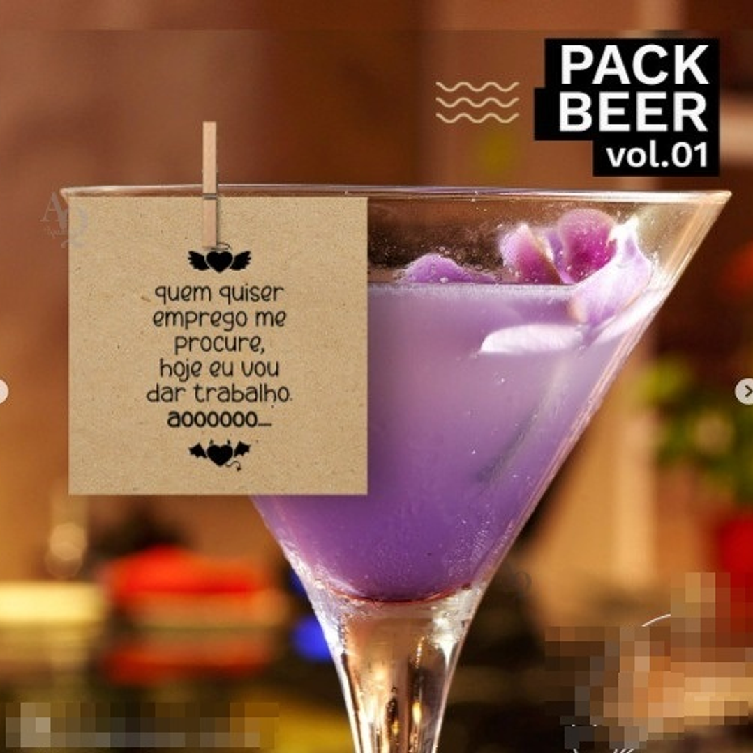 Pacote Artes para Drink Beer em Png 1