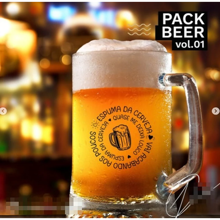 Pacote Artes para Drink Beer em Png 14