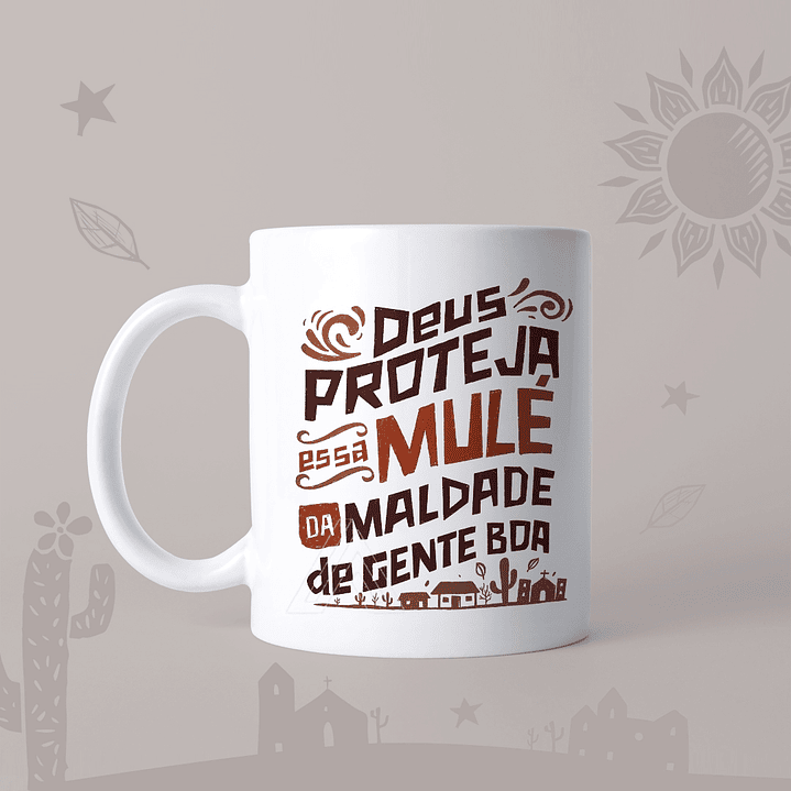 Artes para Caneca Mulheres Xilogravura em Jpg 2