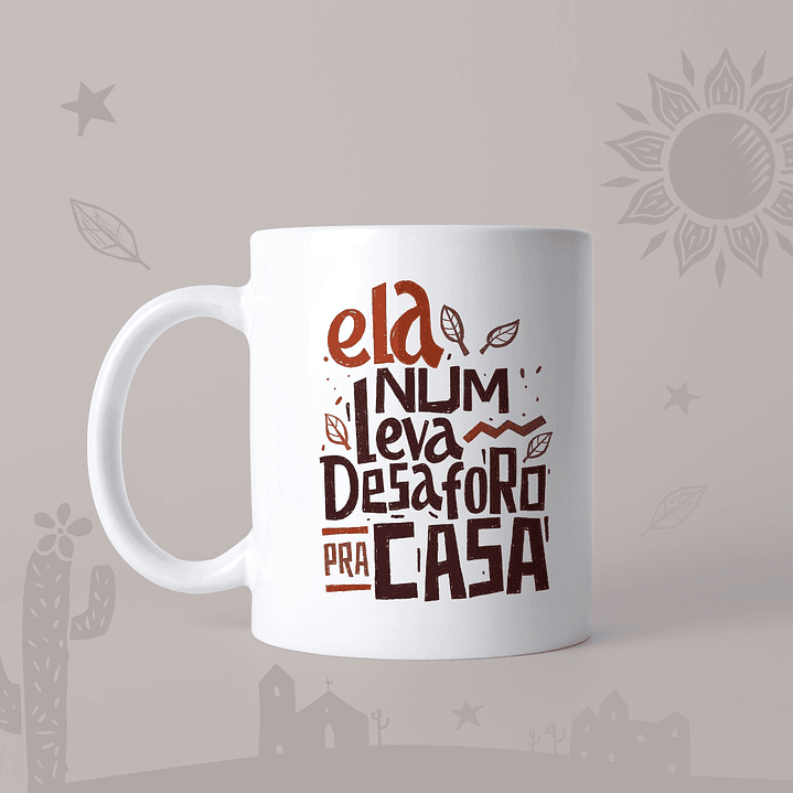 Artes para Caneca Mulheres Xilogravura em Jpg 6