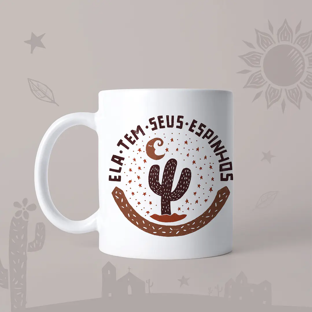 Artes para Caneca Mulheres Xilogravura em Jpg 7
