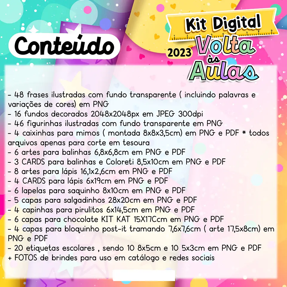Kit Digital Volta as Aulas 2023 Completo em Png 3