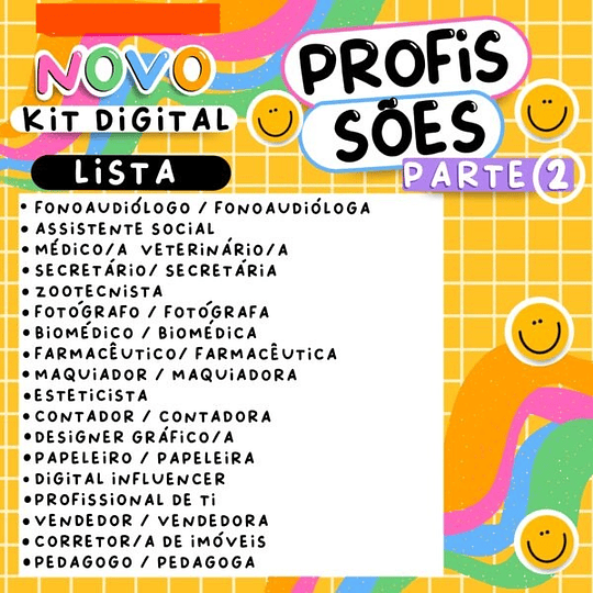 Kit Digital Profissões Completo Parte 2 em Png