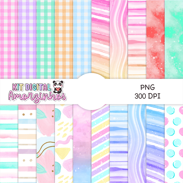Kit Digital Amorzinhos Completo em Png 7