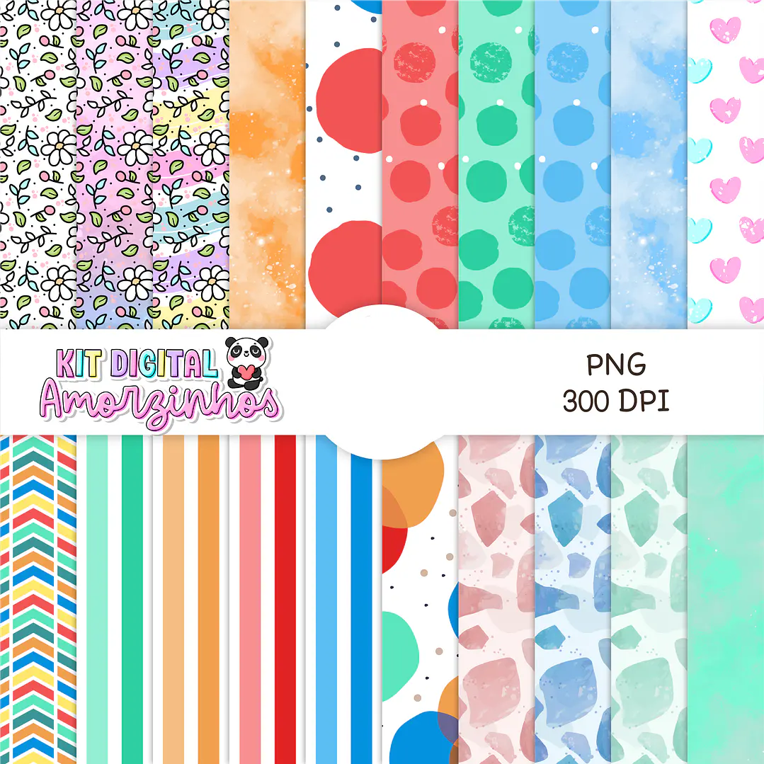Kit Digital Amorzinhos Completo em Png 8