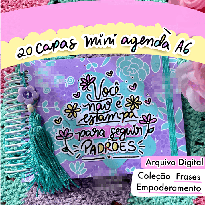 Arte para Capa Agenda e Caneca Frases Empoderadas em Jpg 2