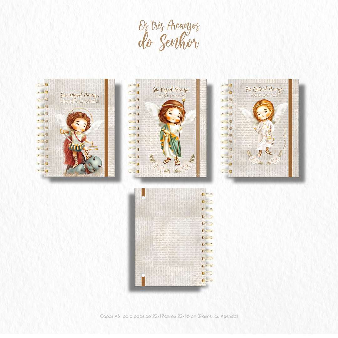 Arte para Capa Agenda Arcanjos em Jpg 5