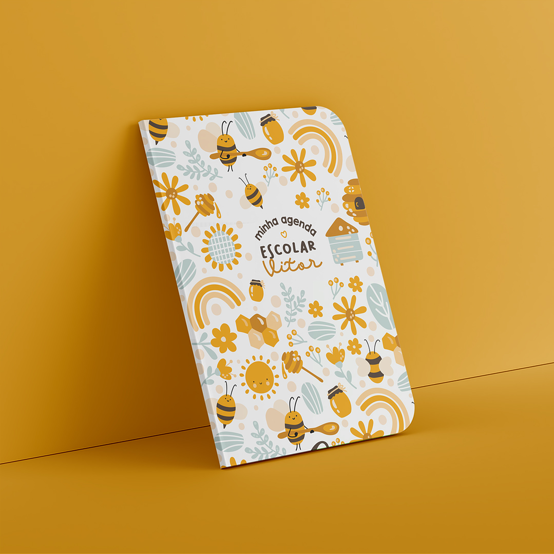 Arte para Capa Agendas Escolares em Jpg + Pdf 9