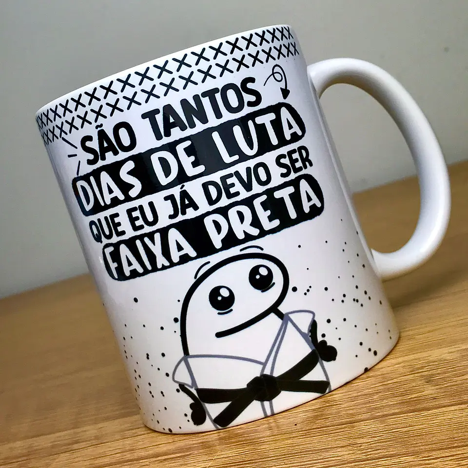 1 Arte Caneca Flork Faixa Preta Sublimação Baixar Grátis  1