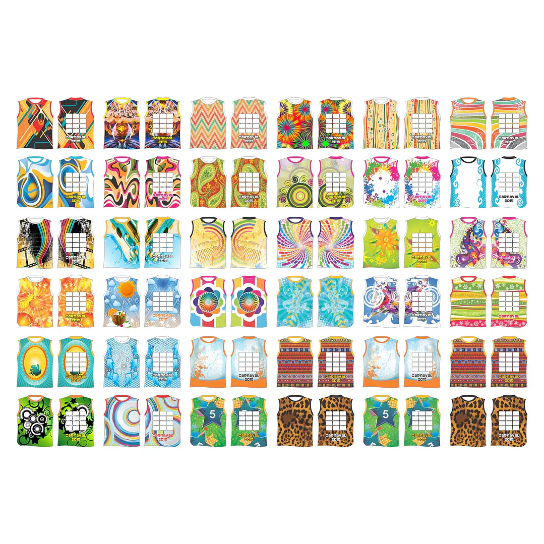 300 Artes Vetor Abadás Carnaval Arquivos Editável em Corel Draw 5