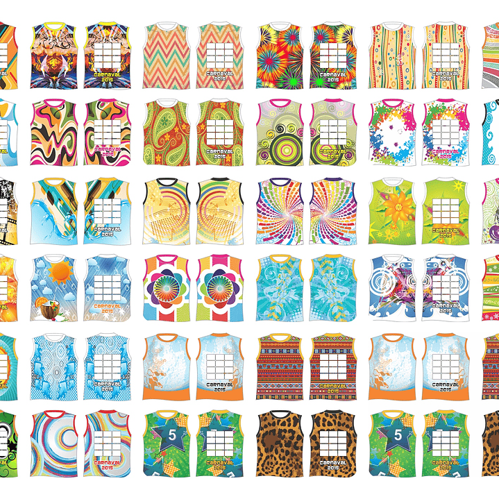 300 Artes Vetor Abadás Carnaval Arquivos Editável em Corel Draw 5