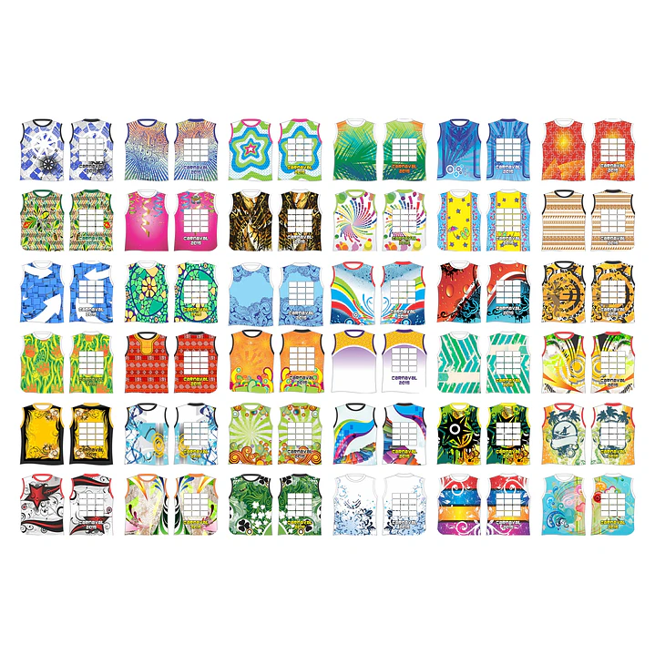 300 Artes Vetor Abadás Carnaval Arquivos Editável em Corel Draw 6