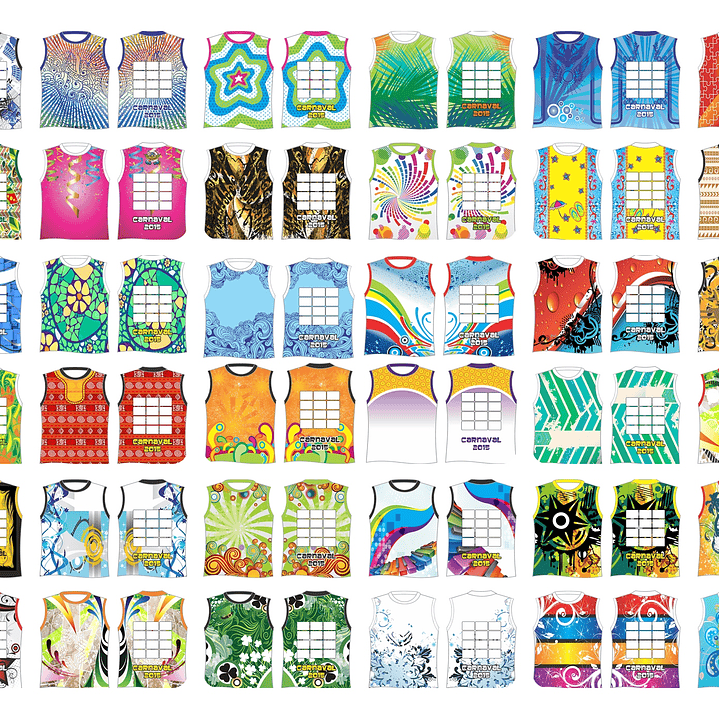 300 Artes Vetor Abadás Carnaval Arquivos Editável em Corel Draw 6