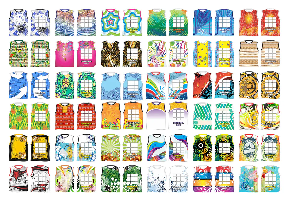 300 Artes Vetor Abadás Carnaval Arquivos Editável em Corel Draw 6