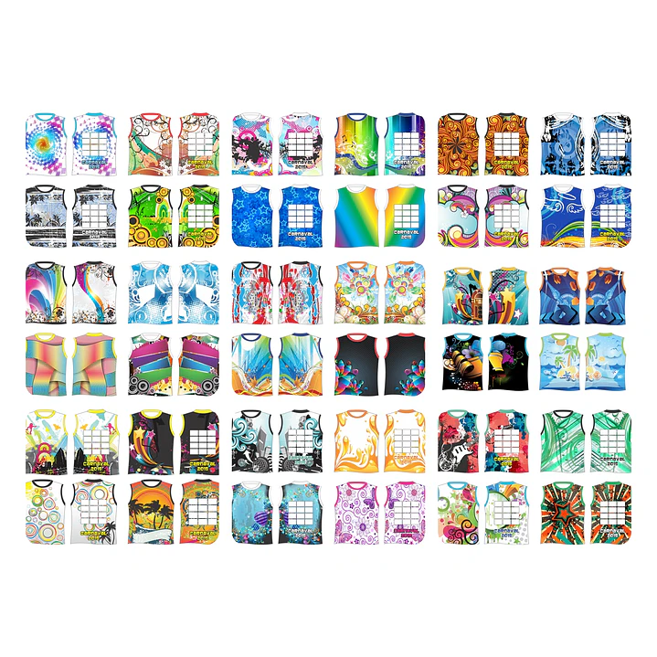 300 Artes Vetor Abadás Carnaval Arquivos Editável em Corel Draw 7