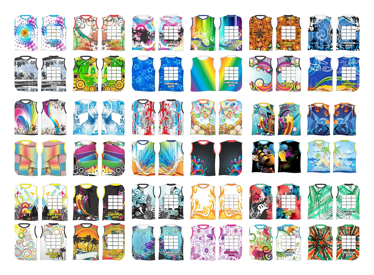300 Artes Vetor Abadás Carnaval Arquivos Editável em Corel Draw 7