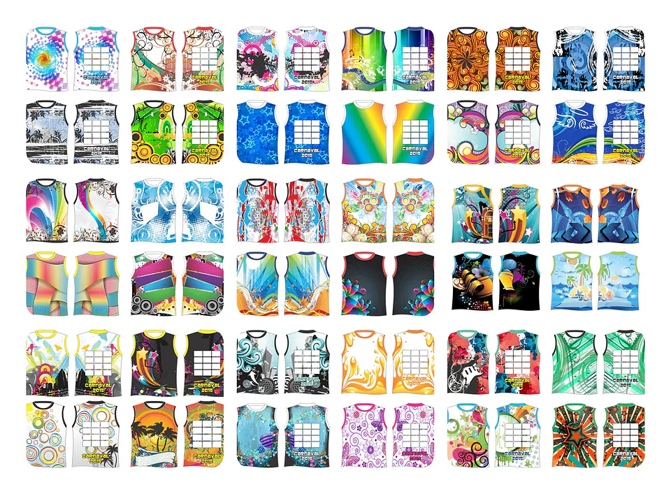 300 Artes Vetor Abadás Carnaval Arquivos Editável em Corel Draw 7