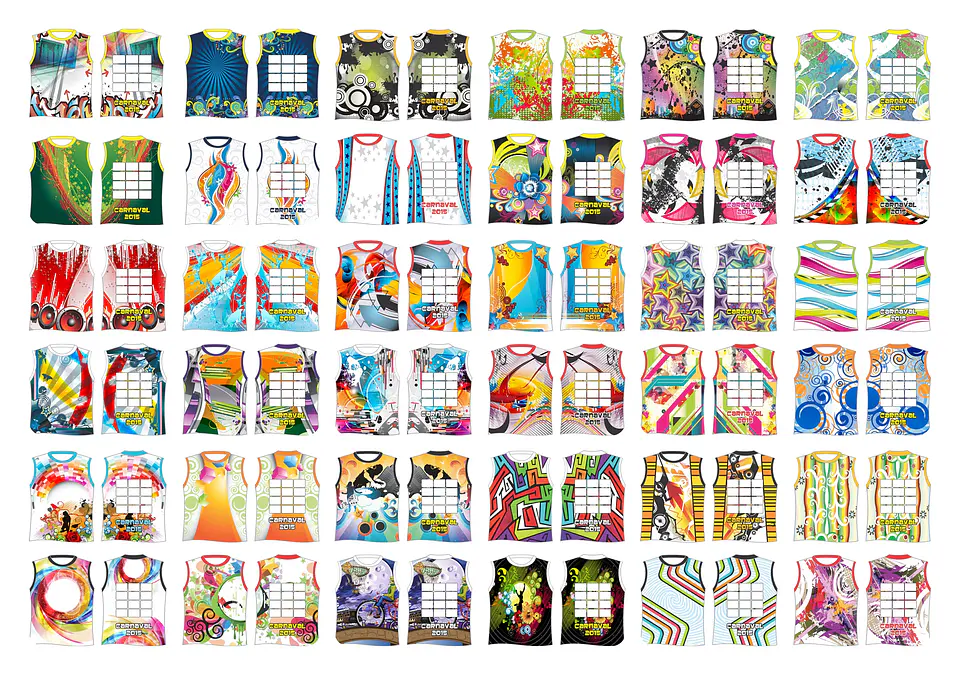 300 Artes Vetor Abadás Carnaval Arquivos Editável em Corel Draw 8
