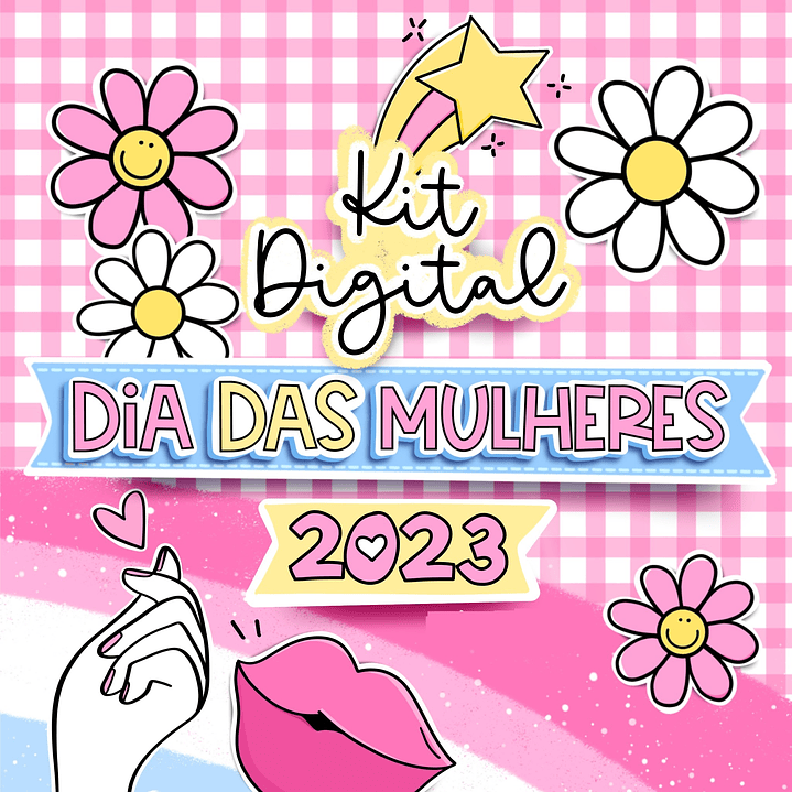 Kit Digital Dia das Mulheres Completo em Png  1