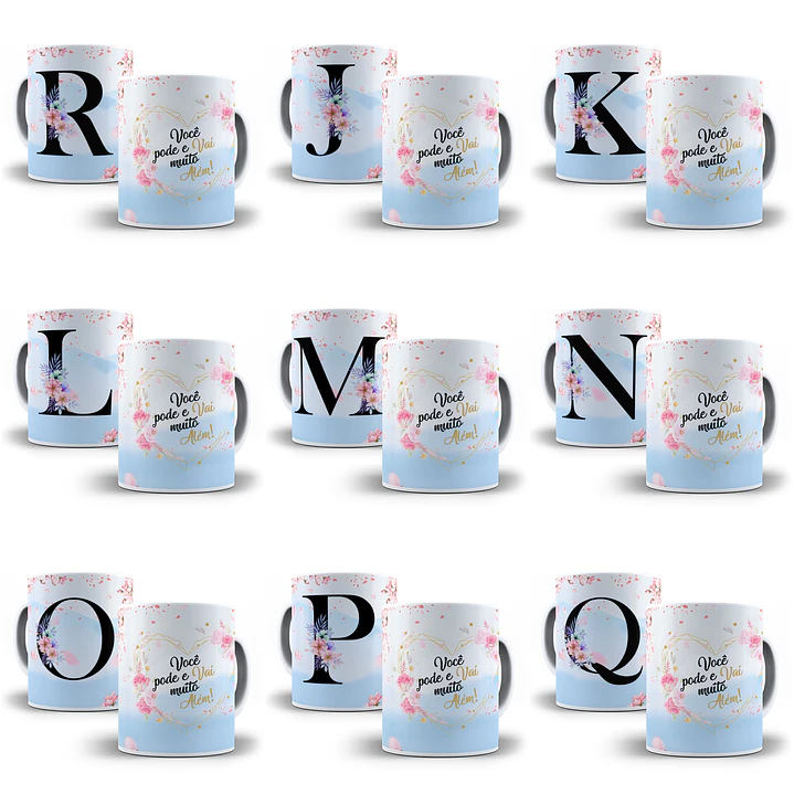 26 Arte para Caneca Alfabeto Cerejeira azul em CorelDraw + Jpg   1